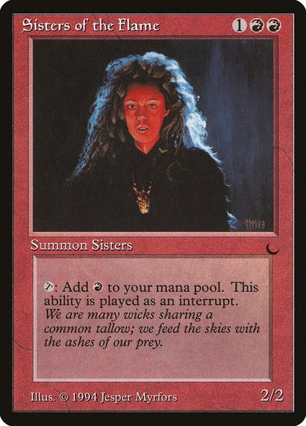 Sisters of the Flame - The Dark Magic: The Gathering trading card
