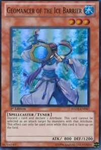 Geomancer of the Ice Barrier trading card from Hidden Arsenal 2 Geomancer of the Ice Barrier - Hidden Arsenal 2 YuGiOh trading card