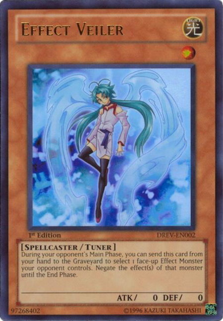 Effect Veiler trading card from Duelist Revolution Effect Veiler - Duelist Revolution YuGiOh trading card