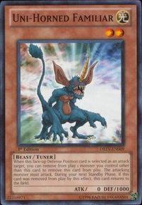 Uni-Horned Familiar - Duelist Revolution (DREV) #DREV-EN009 - Common / Short Print YuGiOh Trading Card