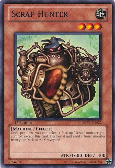 Scrap Hunter trading card from Duelist Revolution Scrap Hunter - Duelist Revolution YuGiOh trading card