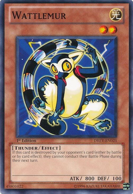 Wattlemur trading card from Duelist Revolution Wattlemur - Duelist Revolution YuGiOh trading card