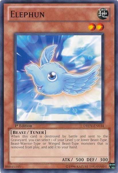 Elephun trading card from Duelist Revolution Elephun - Duelist Revolution YuGiOh trading card