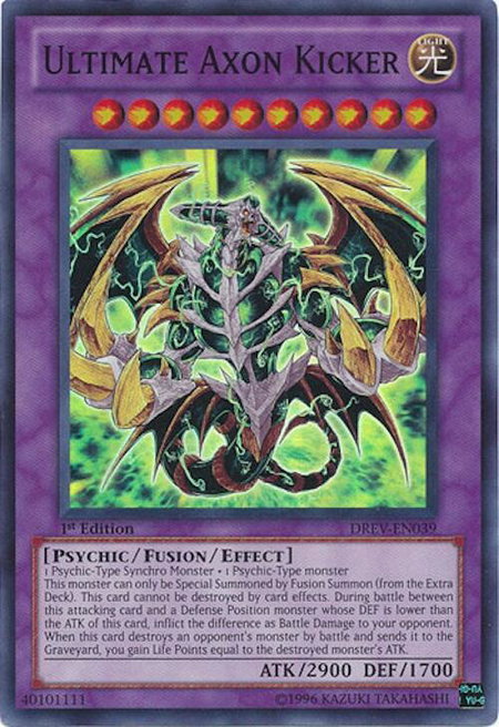 Ultimate Axon Kicker trading card from Duelist Revolution Ultimate Axon Kicker - Duelist Revolution YuGiOh trading card