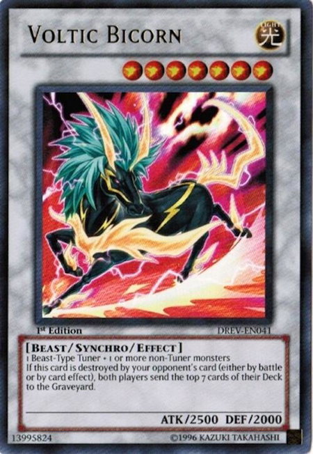 Voltic Bicorn - Duelist Revolution YuGiOh trading card