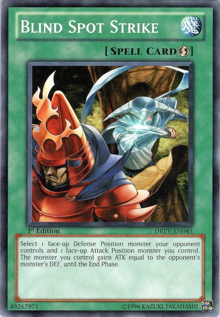 Blind Spot Strike trading card from Duelist Revolution Blind Spot Strike - Duelist Revolution YuGiOh trading card