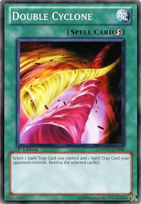 Double Cyclone trading card from Duelist Revolution Double Cyclone - Duelist Revolution YuGiOh trading card