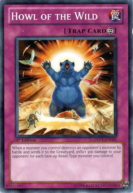 Howl of the Wild trading card from Duelist Revolution Howl of the Wild - Duelist Revolution YuGiOh trading card