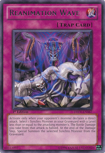 Reanimation Wave trading card from Duelist Revolution Reanimation Wave - Duelist Revolution YuGiOh trading card