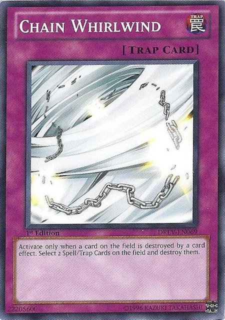 Chain Whirlwind trading card from Duelist Revolution Chain Whirlwind - Duelist Revolution YuGiOh trading card