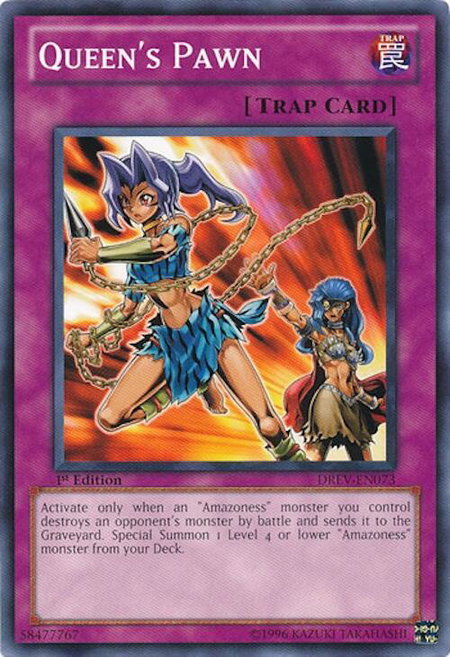Queen's Pawn - Duelist Revolution YuGiOh trading card