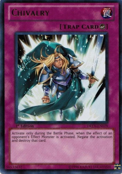 Chivalry trading card from Duelist Revolution Chivalry - Duelist Revolution YuGiOh trading card