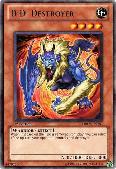 D.D. Destroyer trading card from Duelist Revolution D.D. Destroyer - Duelist Revolution YuGiOh trading card