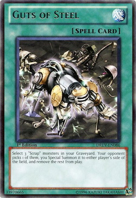 Guts of Steel trading card from Duelist Revolution Guts of Steel - Duelist Revolution YuGiOh trading card