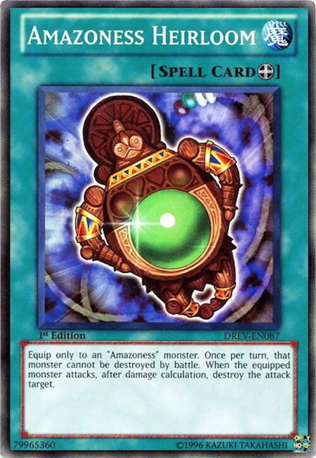 Amazoness Heirloom - Duelist Revolution YuGiOh trading card