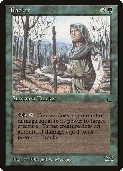 Tracker trading card from The Dark Tracker - The Dark Magic: The Gathering trading card