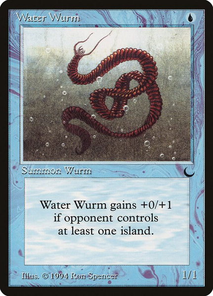 Water Wurm - The Dark Magic: The Gathering trading card