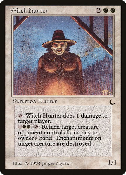 Witch Hunter - The Dark Magic: The Gathering trading card