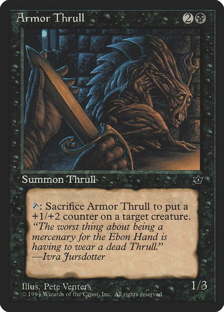Armor Thrull (Venters) - Fallen Empires Magic: The Gathering trading card
