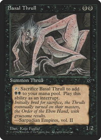 Basal Thrull (K. Foglio) - Fallen Empires (FEM) #34a - Common Magic: The Gathering Trading Card