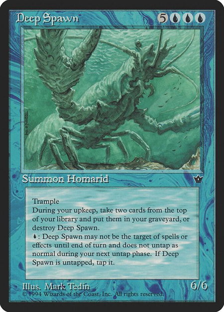 Deep Spawn - Fallen Empires Magic: The Gathering trading card