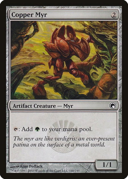 Copper Myr - Scars of Mirrodin Magic: The Gathering trading card