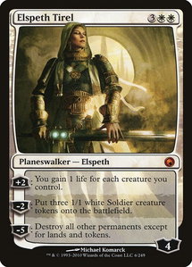 Elspeth Tirel - Scars of Mirrodin (SOM) #6 - Mythic Rare Magic: The Gathering Trading Card