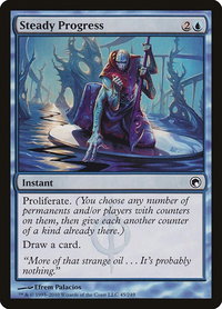 Steady Progress - Scars of Mirrodin (SOM) #45 - Common Magic: The Gathering Trading Card