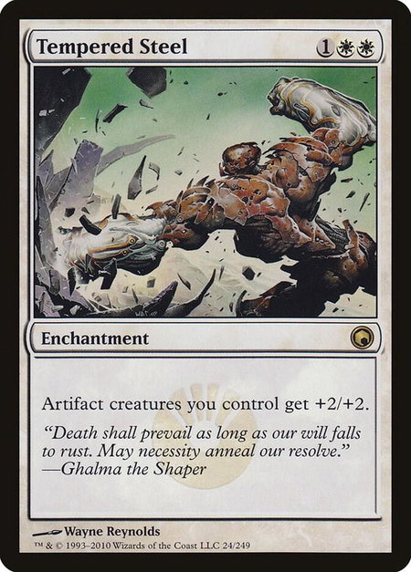 Tempered Steel - Scars of Mirrodin Magic: The Gathering trading card