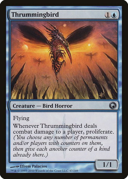Thrummingbird - Scars of Mirrodin Magic: The Gathering trading card