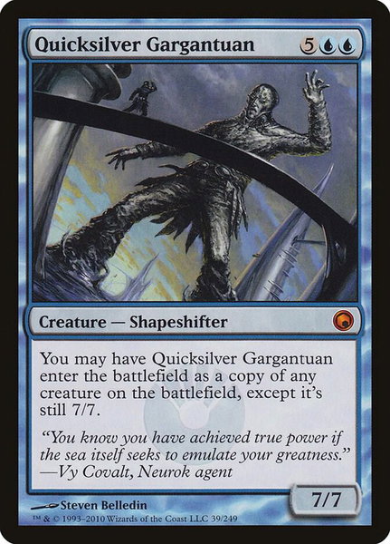 Quicksilver Gargantuan - Scars of Mirrodin Magic: The Gathering trading card