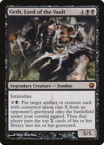 Geth, Lord of the Vault - Scars of Mirrodin (SOM) #64 - Mythic Rare Magic: The Gathering Trading Card