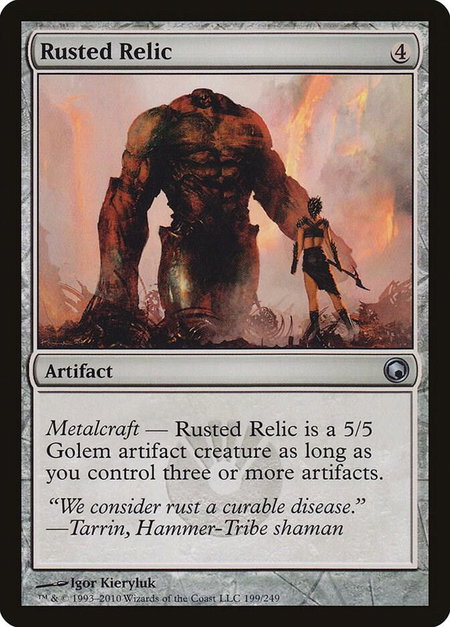 Rusted Relic trading card from Scars of Mirrodin Rusted Relic - Scars of Mirrodin Magic: The Gathering trading card