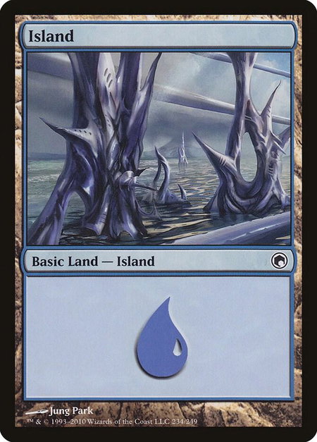 Island (234) - Scars of Mirrodin Magic: The Gathering trading card
