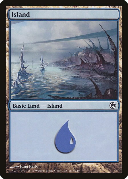 Island (237) - Scars of Mirrodin Magic: The Gathering trading card