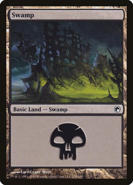 Swamp (238) - Scars of Mirrodin Magic: The Gathering trading card