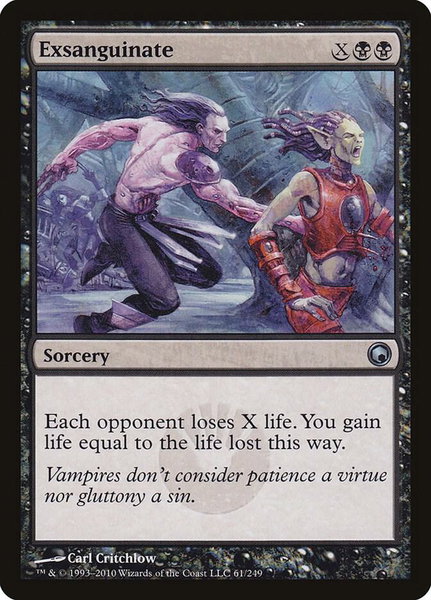 Exsanguinate - Scars of Mirrodin Magic: The Gathering trading card