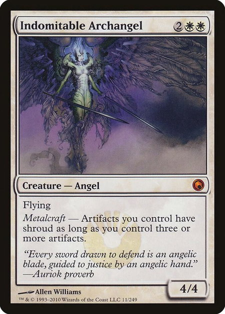 Indomitable Archangel - Scars of Mirrodin Magic: The Gathering trading card