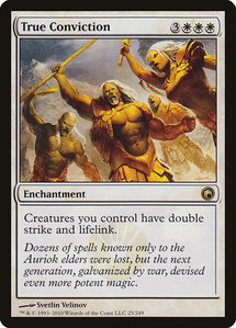 True Conviction - Scars of Mirrodin (SOM) #25 - Rare Magic: The Gathering Trading Card
