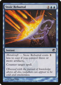 Stoic Rebuttal - Scars of Mirrodin (SOM) #46 - Common Magic: The Gathering Trading Card