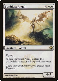Sunblast Angel - Scars of Mirrodin (SOM) #22 - Rare Magic: The Gathering Trading Card