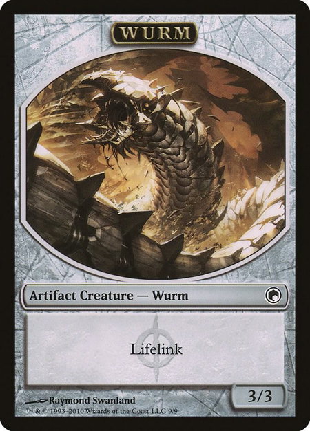 Wurm Token (9) - Scars of Mirrodin Magic: The Gathering trading card