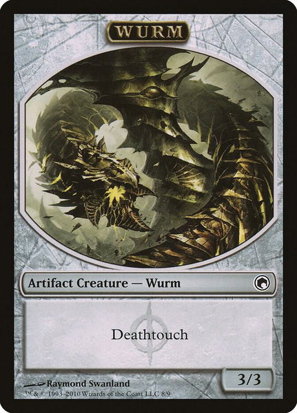Wurm Token (8) - Scars of Mirrodin Magic: The Gathering trading card