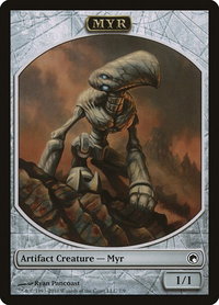 Myr Token - Scars of Mirrodin (SOM) #7 - Token Magic: The Gathering Trading Card