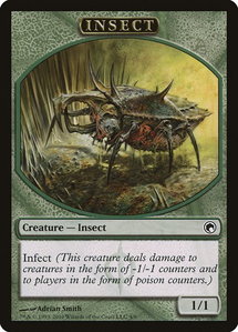 Insect Token - Scars of Mirrodin (SOM) #4 - Token Magic: The Gathering Trading Card