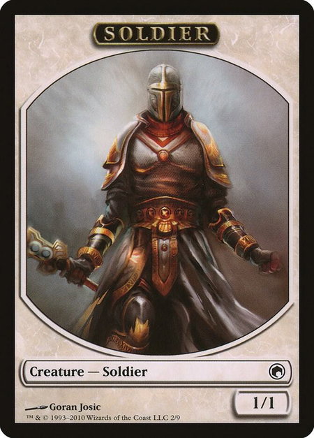 Soldier Token - Scars of Mirrodin Magic: The Gathering trading card