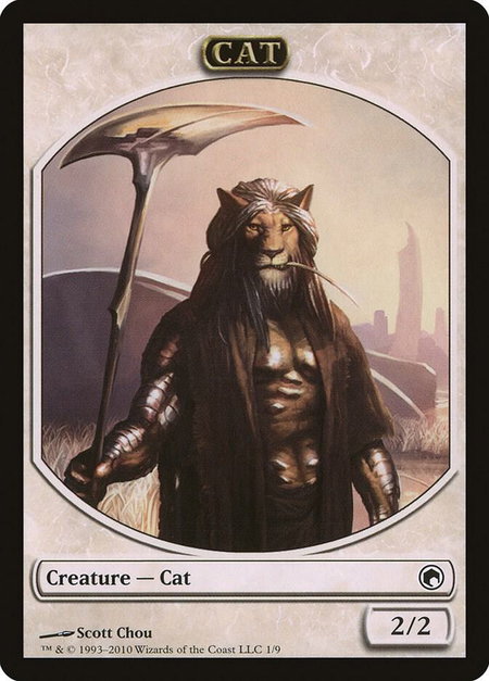 Cat Token - Scars of Mirrodin Magic: The Gathering trading card