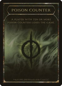 Poison Counter Token - Scars of Mirrodin (SOM) #10 - Token Magic: The Gathering Trading Card