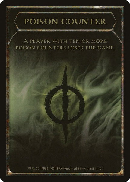 Poison Counter Token trading card from Scars of Mirrodin Poison Counter Token - Scars of Mirrodin Magic: The Gathering trading card