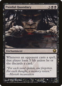 Painful Quandary - Scars of Mirrodin (SOM) #73 - Rare Magic: The Gathering Trading Card